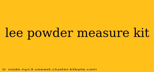 lee powder measure kit