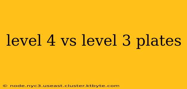 level 4 vs level 3 plates