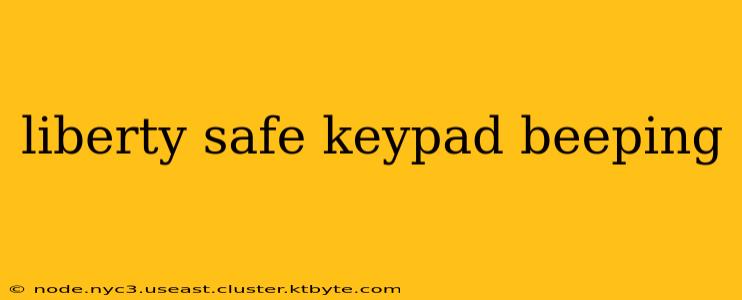 liberty safe keypad beeping