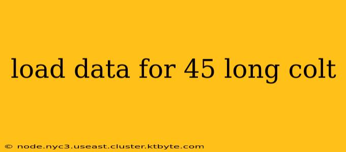 load data for 45 long colt