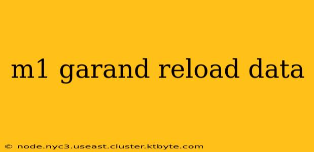 m1 garand reload data