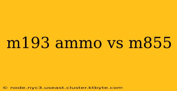 m193 ammo vs m855