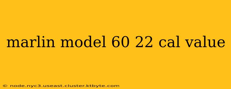 marlin model 60 22 cal value