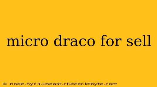 micro draco for sell