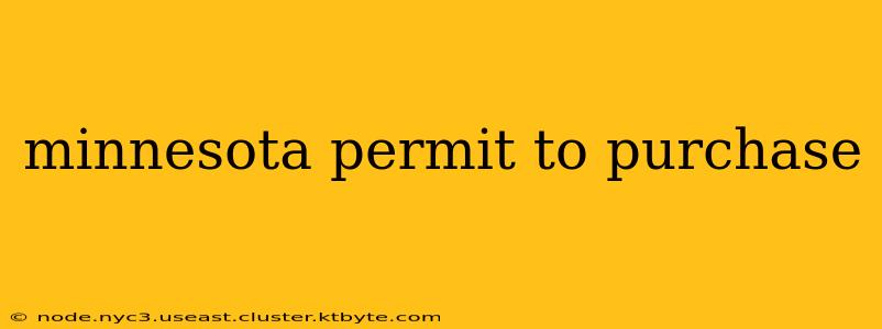 minnesota permit to purchase