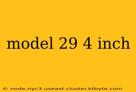 model 29 4 inch