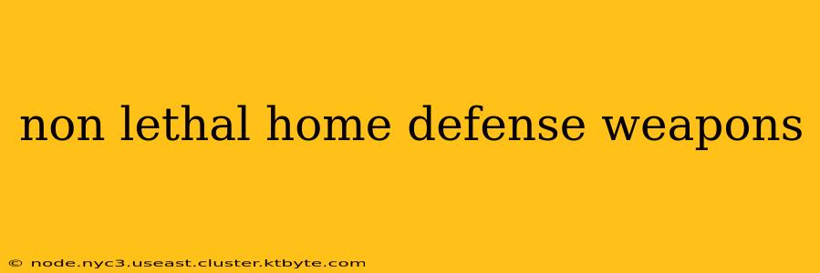 non lethal home defense weapons