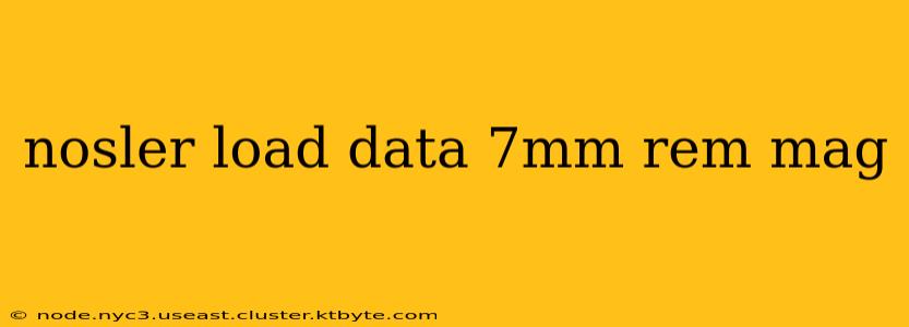 nosler load data 7mm rem mag