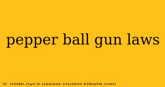 pepper ball gun laws