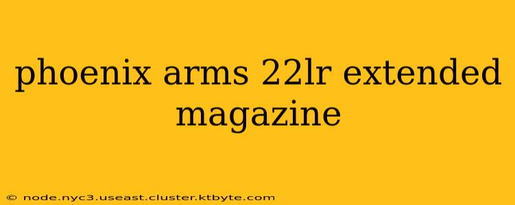 phoenix arms 22lr extended magazine