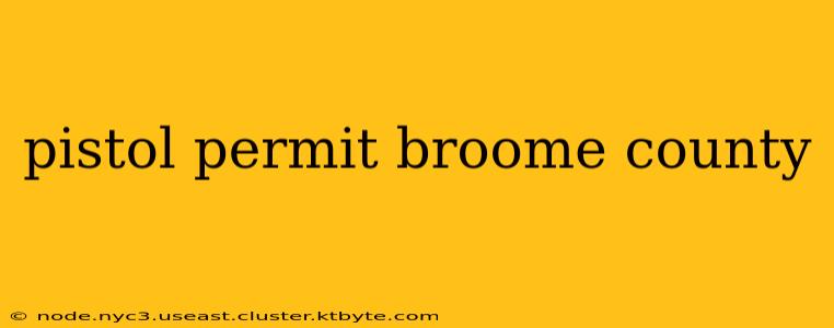 pistol permit broome county