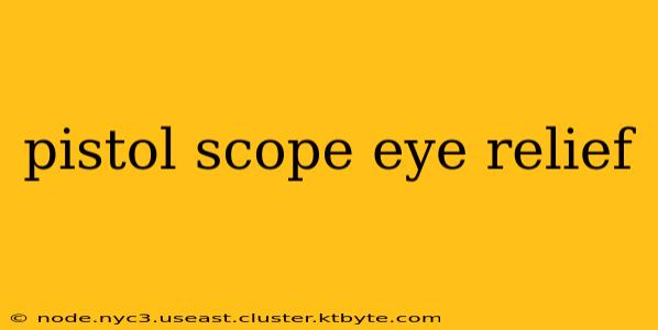 pistol scope eye relief