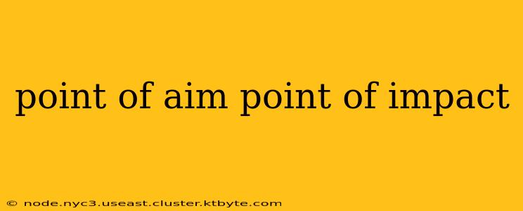 point of aim point of impact