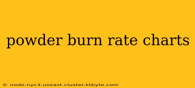 powder burn rate charts