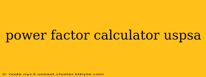 power factor calculator uspsa