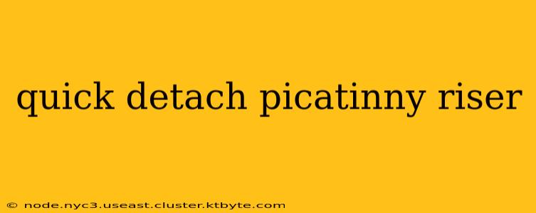 quick detach picatinny riser