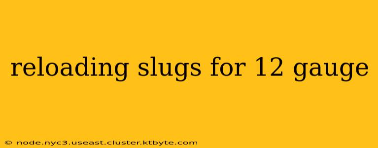 reloading slugs for 12 gauge