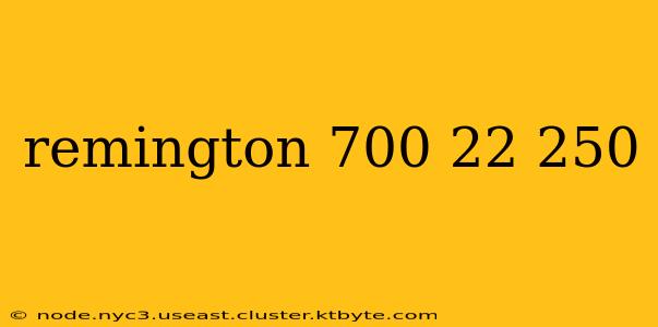 remington 700 22 250