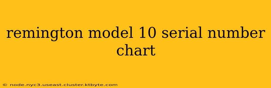 remington model 10 serial number chart