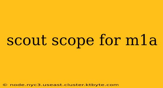 scout scope for m1a