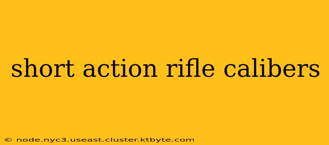 short action rifle calibers