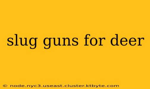 slug guns for deer