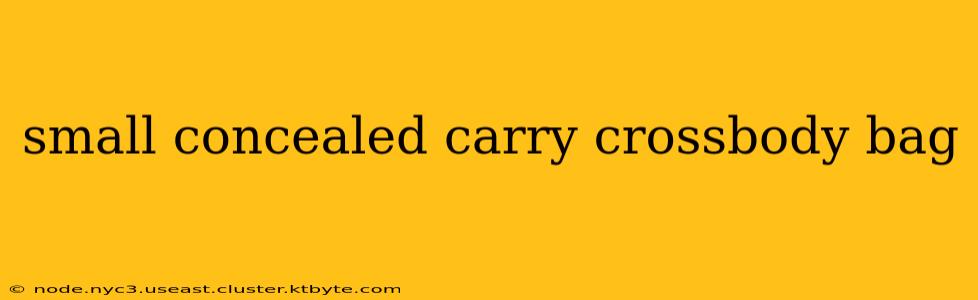 small concealed carry crossbody bag