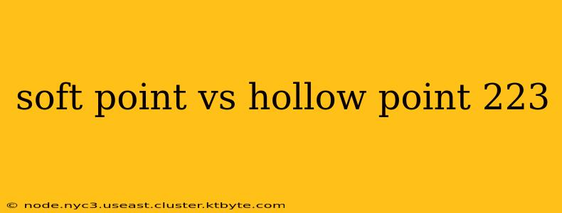 soft point vs hollow point 223