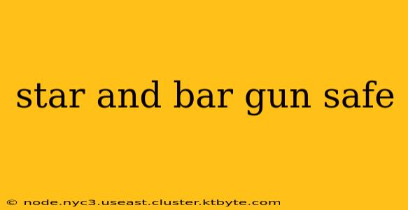 star and bar gun safe