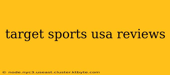 target sports usa reviews