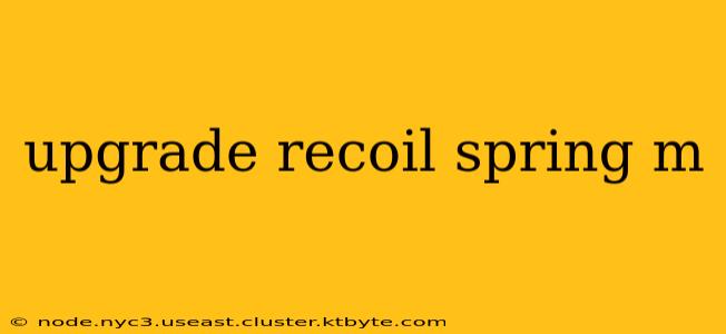 upgrade recoil spring m