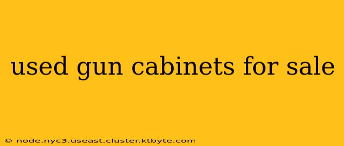 used gun cabinets for sale