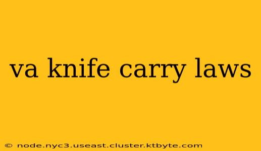 va knife carry laws