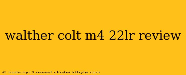 walther colt m4 22lr review