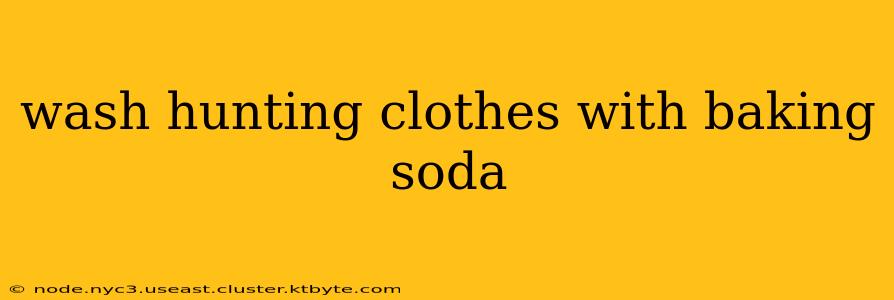 wash hunting clothes with baking soda