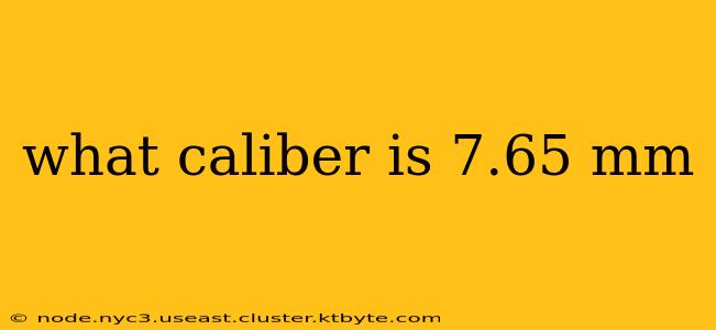 what caliber is 7.65 mm