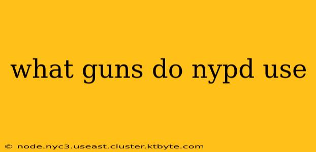 what guns do nypd use