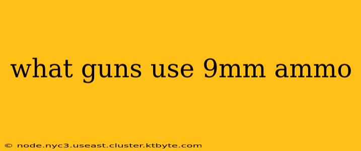 what guns use 9mm ammo