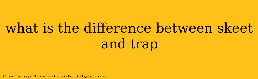 what is the difference between skeet and trap