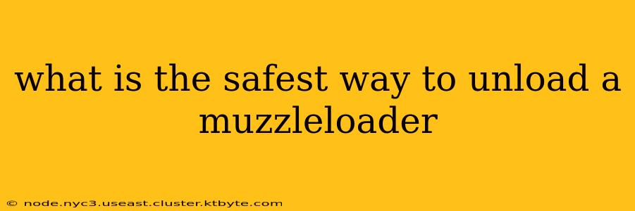 what is the safest way to unload a muzzleloader