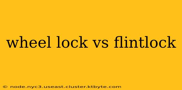 wheel lock vs flintlock