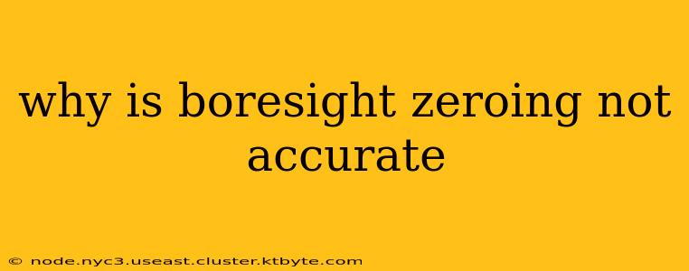 why is boresight zeroing not accurate